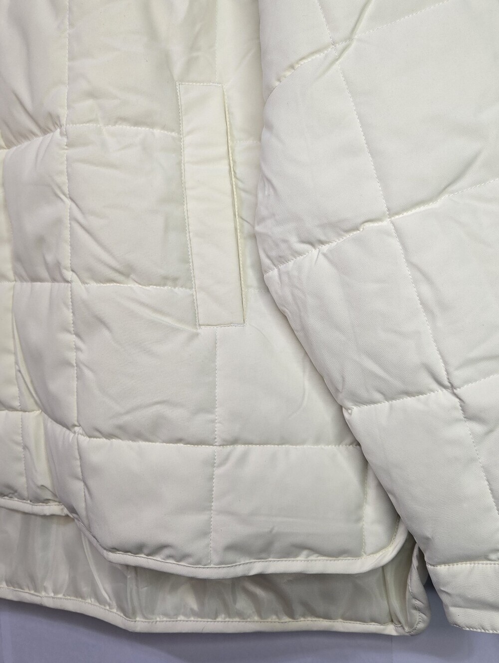 Camel Crown Women Size  XL Cream Hooded Half Zip  Puffer Pullover Jacket NWT - Picture 10 of 12